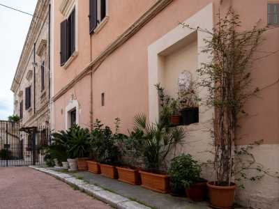 Alle spalle dell�immobile ci imbattiamo invece in una finestra murata, nascosta da piante...